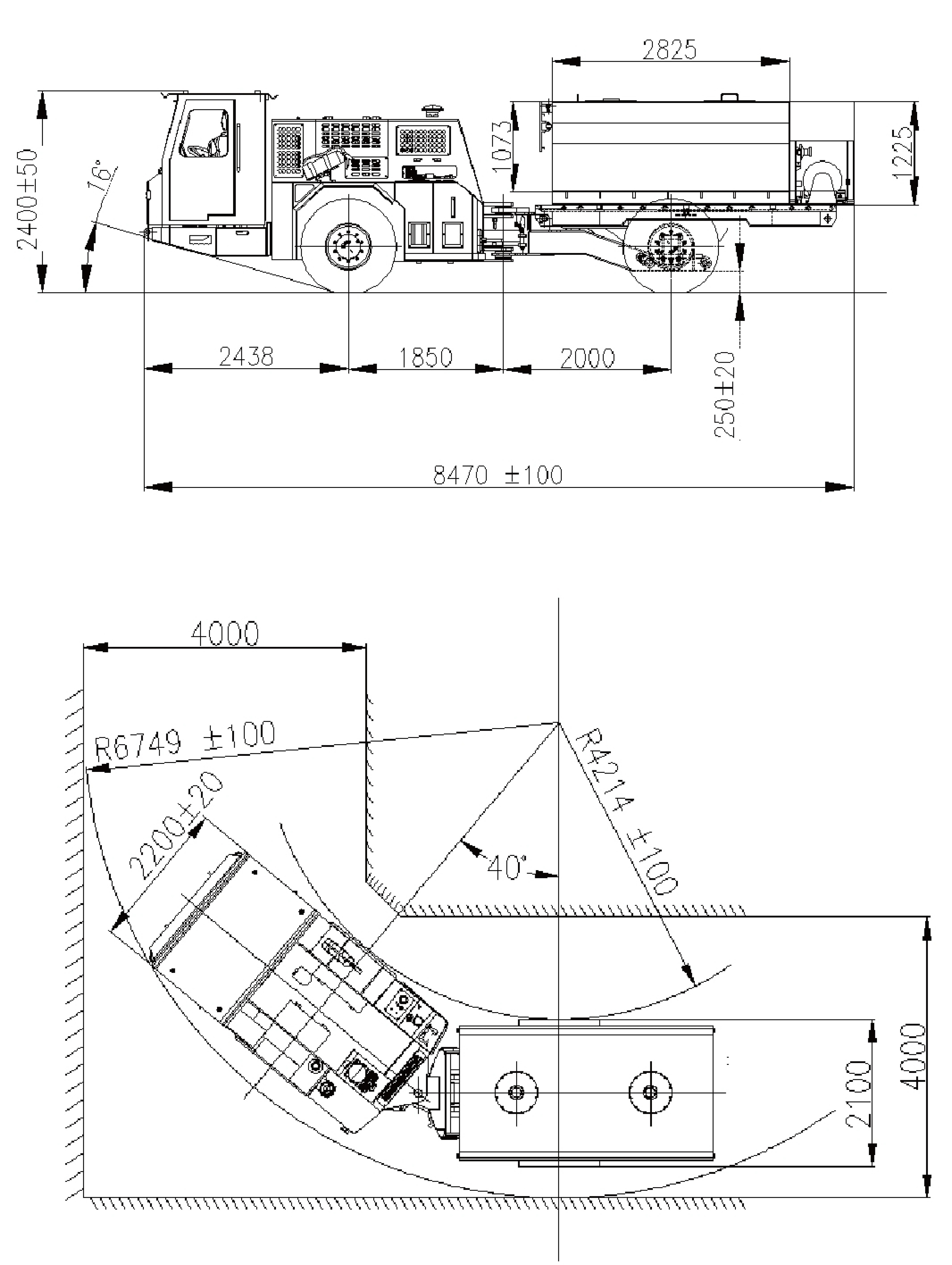 Габаритные размеры FUD05